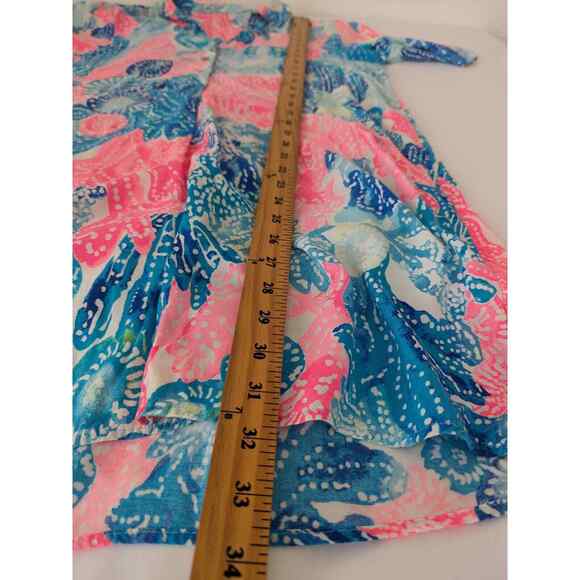 Lilly Pulitzer Lillith Tunic Dress Boho Batik with Pockets - Picture 11 of 11